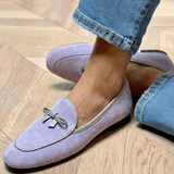 Iulia - Pantof plat elegant cu fundă