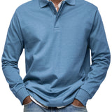 Adrián | Cămașă polo de lux cu mânecă lungă