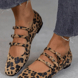 Angela - Pantofi cu imprimeu leopard