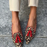 Gisela - Mocasini Safari cu imprimeu leopard