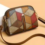 Clio — Mini Geantă Crossbody Patchwork
