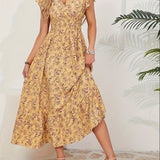 Mihaela – Rochie Florală cu Fante