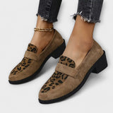 Karla - Pantofi eleganti pentru dame cu imprimeu leopard