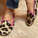 Izabela - Mocasin șic cu imprimeu leopard