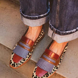 Zelda - Mocasin elegant cu imprimeu leopard