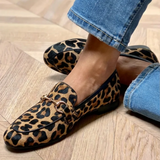 Adriana - Mocasin îndrăzneț cu imprimeu leopard