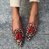 Gisela - Mocasini Safari cu imprimeu leopard