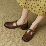Emilia – Pantofi tip T-strap, în stil vintage