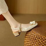 Matilda – Pantofi eleganți pentru femei, cu detaliu floral