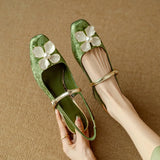 Matilda – Pantofi eleganți pentru femei, cu detaliu floral