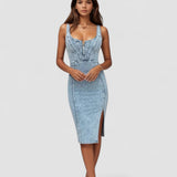 Amalia | Rochie din denim ajustată