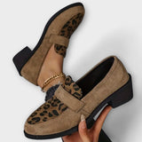 Karla - Pantofi eleganti pentru dame cu imprimeu leopard