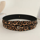 Florica – Curea cu imprimeu leopard asimetric