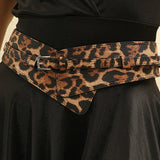 Florica – Curea cu imprimeu leopard asimetric