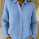 Katrina | Cardigan caroiat texturat, cu nasturi