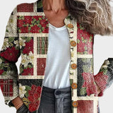 Cristina - Cardigan festiv în stil patchwork