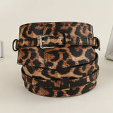 Florica – Curea cu imprimeu leopard asimetric