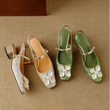 Matilda – Pantofi eleganți pentru femei, cu detaliu floral