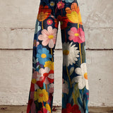 Sânziana – Pantaloni Wide-Leg Boho-Chic