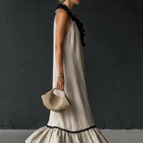 Serena – Rochie Lungă cu Volane