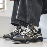 Pascal – Adidași Moderni pentru Bărbați, pentru Zi cu Zi – pereche, profil 3/4, gri, negru și alb