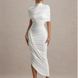 Andrada – Rochie Maxi cu Mâneci Tip Pelerină