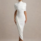 Andrada – Rochie Maxi cu Mâneci Tip Pelerină