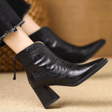 Claudia | Botine de Lux cu Toc Mediu